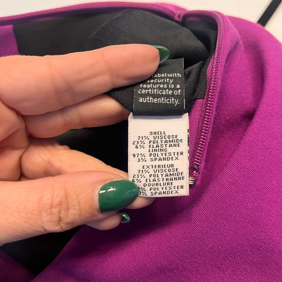 Diane Von Furstenberg Agatha Front Zip Sheath Dress Size 4 - Picture 6 of 11